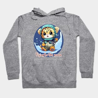 Flying to the moon Hoodie